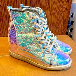 Urban outfitters holographic high tops